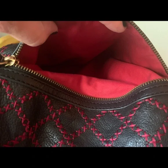 Isabella Fiore black leather embroidered large bag - Picture 11 of 13